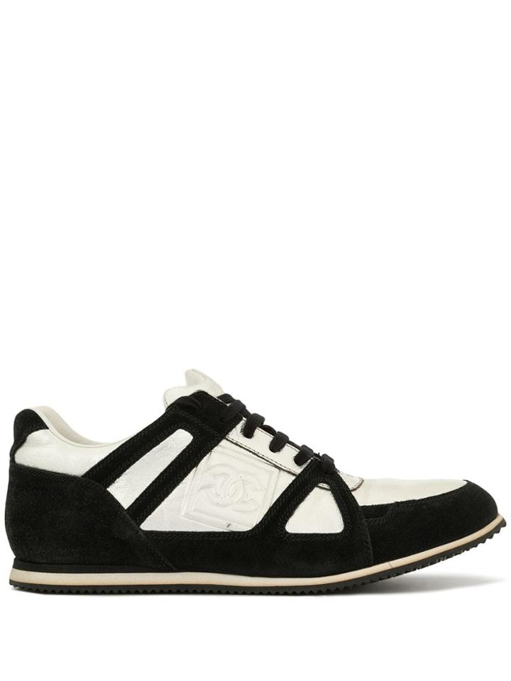 Chanel Pre-owned Metallic Sneakers - Black