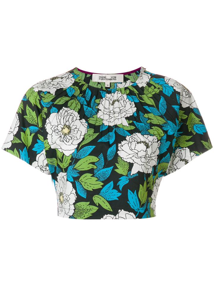 Diane Von Furstenberg Floral Cropped Top - Multicolour