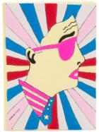 Olympia Le-tan Portrait Book Clutch - Yellow & Orange
