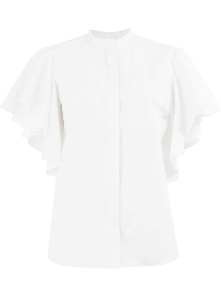 Maison Rabih Kayrouz Ruffled Sleeve Shirt - White