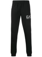 Ea7 Emporio Armani Logo Slim-fit Track Pants - Black