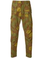 Dsquared2 Camouflage Print Cargo Trousers - Green