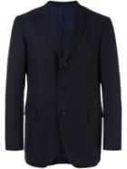 Mp Massimo Piombo Fleece Two Piece Suit, Men's, Size: 50, Blue, Wool/cupro