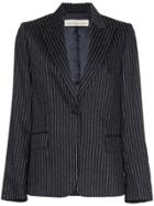 Golden Goose Deluxe Brand Venice Glitter Pinstripe Blazer - Blue