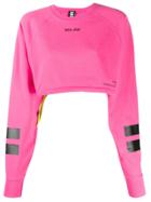 Mia-iam Puff11 Cropped Sweatshirt - Pink