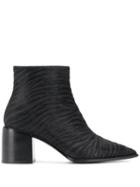 Casadei Animal Print Ankle Boots - Black