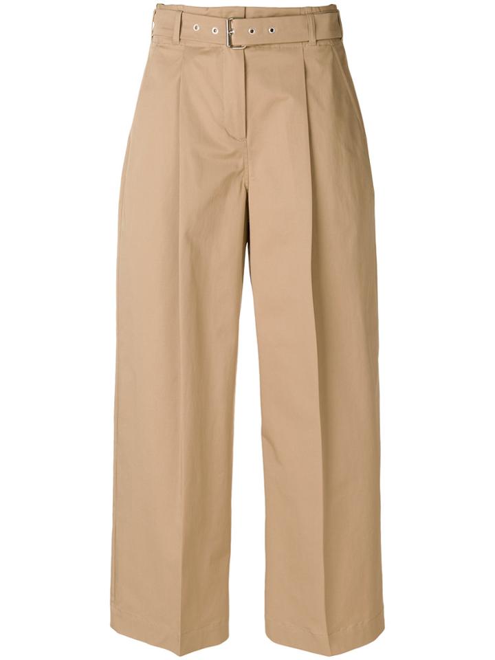 Ymc High Rise Wide Leg Trousers - Nude & Neutrals