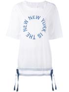 Dkny - The New New York Shirt With Drawcords - Women - Nylon - Xs, Women's, White, Nylon