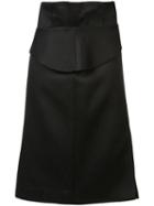 Brandon Maxwell Pencil Skirt, Women's, Size: 4, Black, Silk/polyester/spandex/elastane/wool
