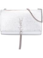 Saint Laurent Medium 'monogram Kate' Shoulder Bag, Women's, Pink/purple, Calf Leather