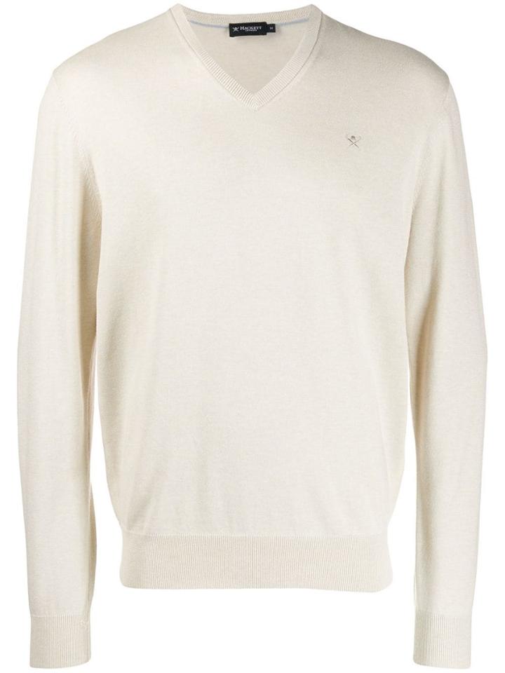 Hackett Classic V-neck Pullover - Neutrals