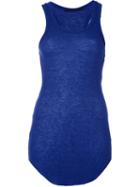 Haider Ackermann Classic Tank Top, Women's, Size: Large, Blue, Nylon/viscose/wool/virgin Wool