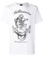 Billionaire Members Only Printed T-shirt - White