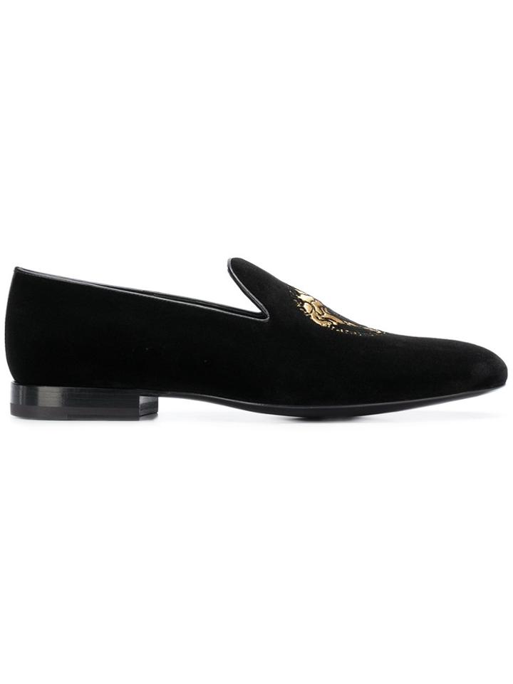 Versace Versace Dsu6488dvl1c D41oh Noir/or Furs & Skins->calf Leather