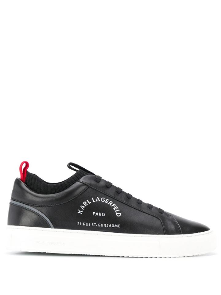 Karl Lagerfeld Kupsole Maison Karl Lace Trainers - Black