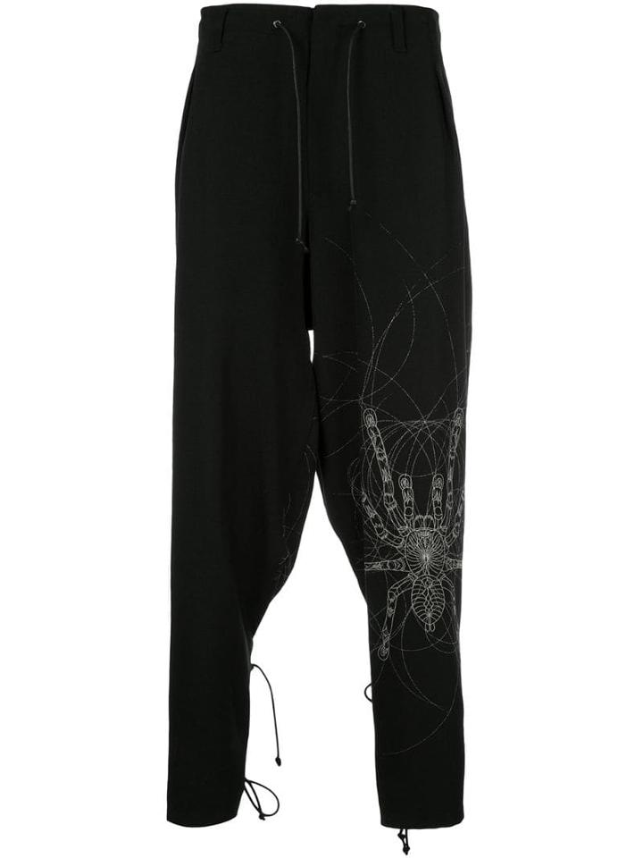 Yohji Yamamoto Back Lace Up Pants - Black