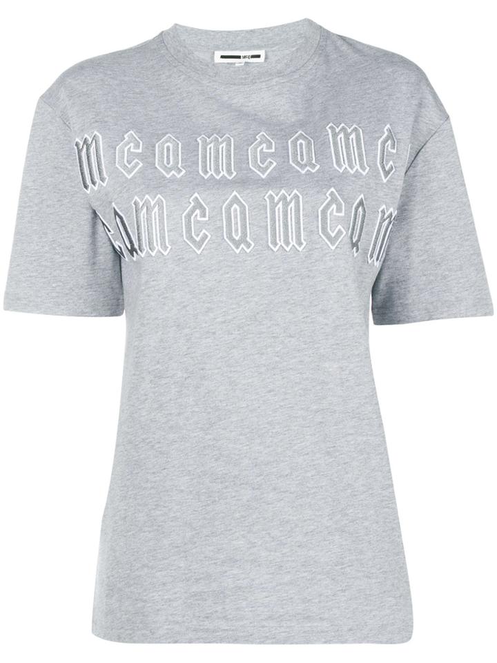 Mcq Alexander Mcqueen Repeat Logo T-shirt - Grey