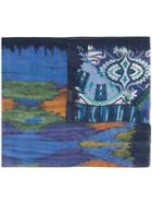 Etro - Floral Print Scarf - Men - Silk/viscose - One Size, Blue, Silk/viscose