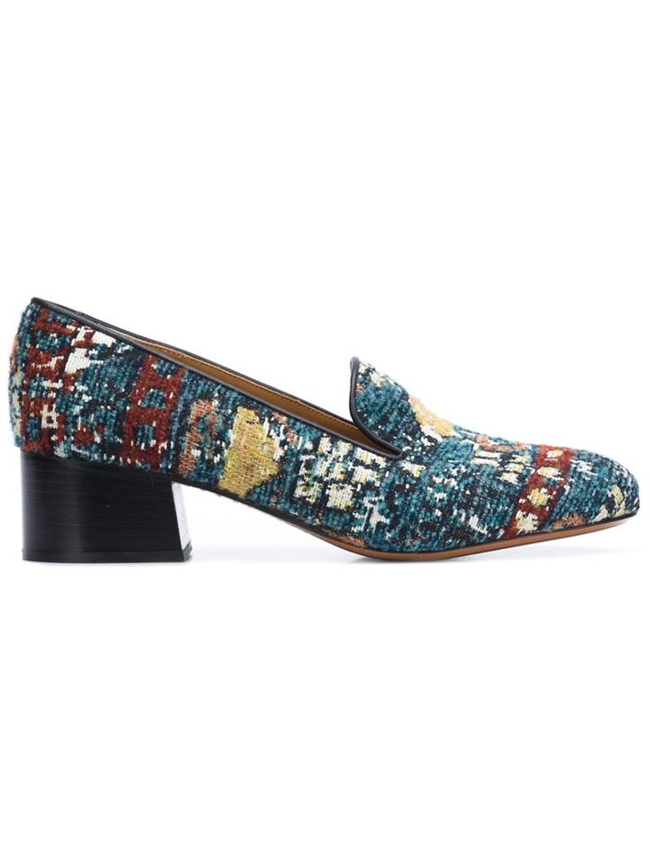 Chloé Kilim Rug Jacquard Pumps