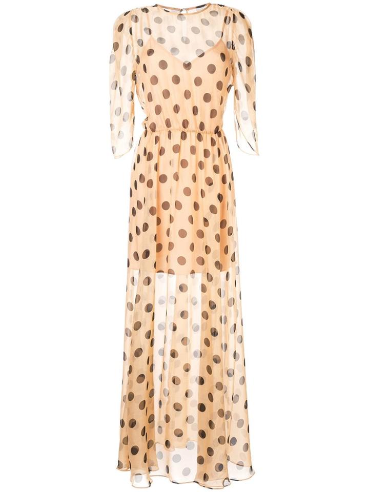 Bianca Spender Aida Polka Dot Dress - Neutrals
