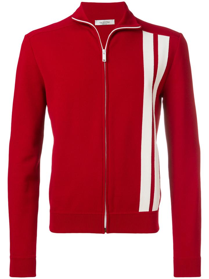 Valentino Vltn Striped Sweatshirt - Red