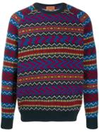 Missoni Tribal Pattern Jumper - Blue
