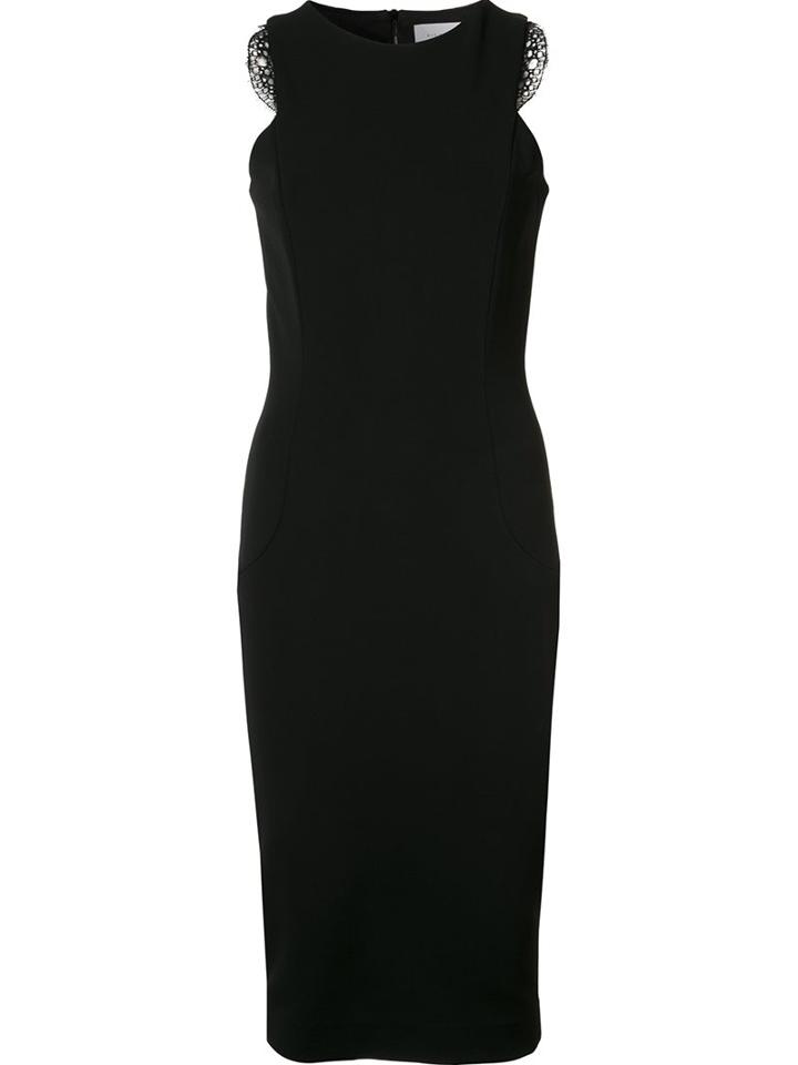 Victoria Beckham Lace Insert Fitted Dress