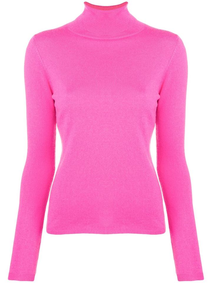 Allude Turtleneck Sweater - Pink & Purple