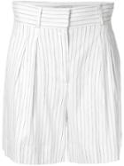 Rebecca Vallance Tate Striped Shorts - White