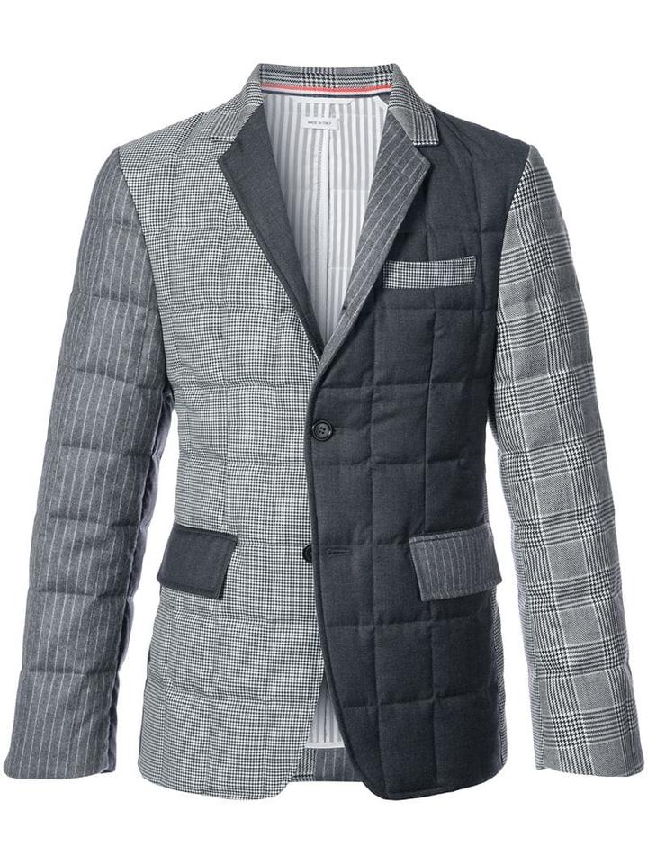 Thom Browne Prince Of Wales Fun Mix Sport Coat - Black