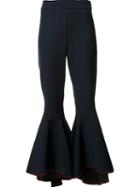 Ellery 'hysteria' Flared Trousers, Women's, Size: 10, Black, Silk/polyester/spandex/elastane/virgin Wool