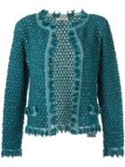 Cecilia Prado - Knit Jacket - Women - Acrylic/lurex/polyamide - P, Blue, Acrylic/lurex/polyamide