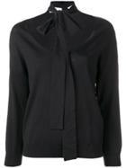 Red Valentino Scarf Detail Jumper - Black