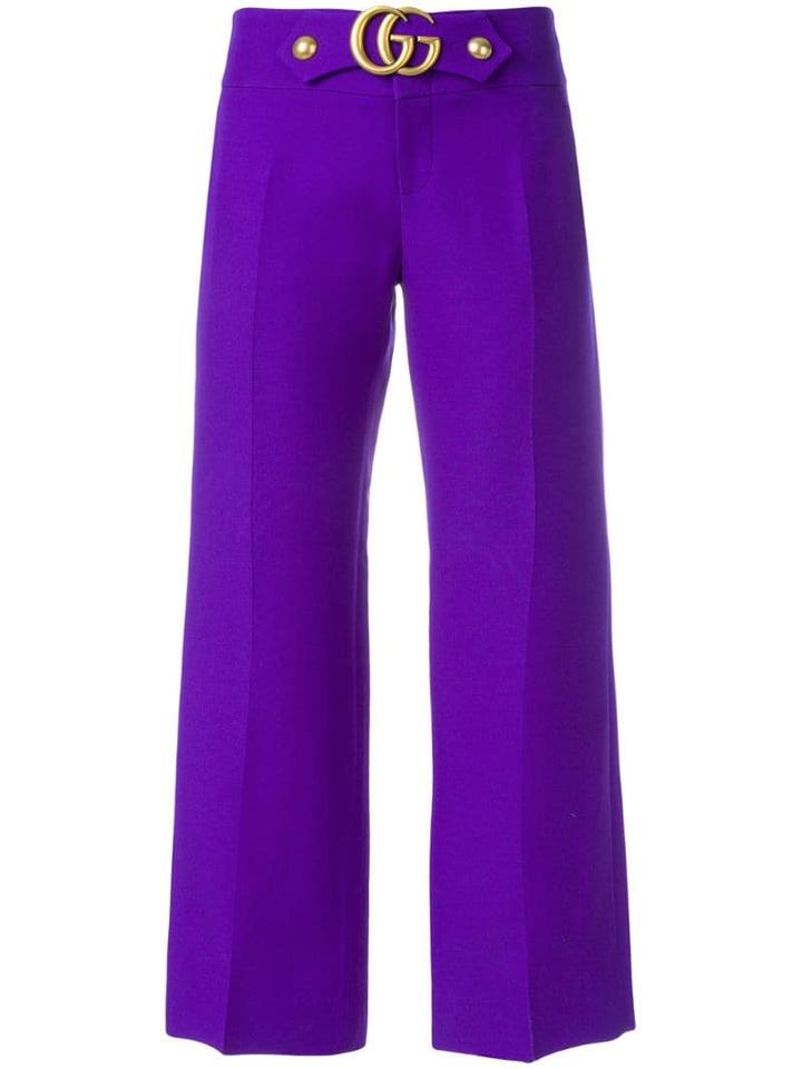 Gucci Gg Marmont Flares - Purple