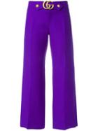 Gucci Gg Marmont Flares - Purple