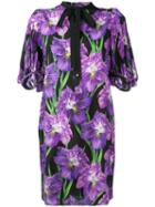 Gucci - Rhododendron Snake Jacquard Dress - Women - Silk/cotton/viscose - 42, Pink/purple, Silk/cotton/viscose
