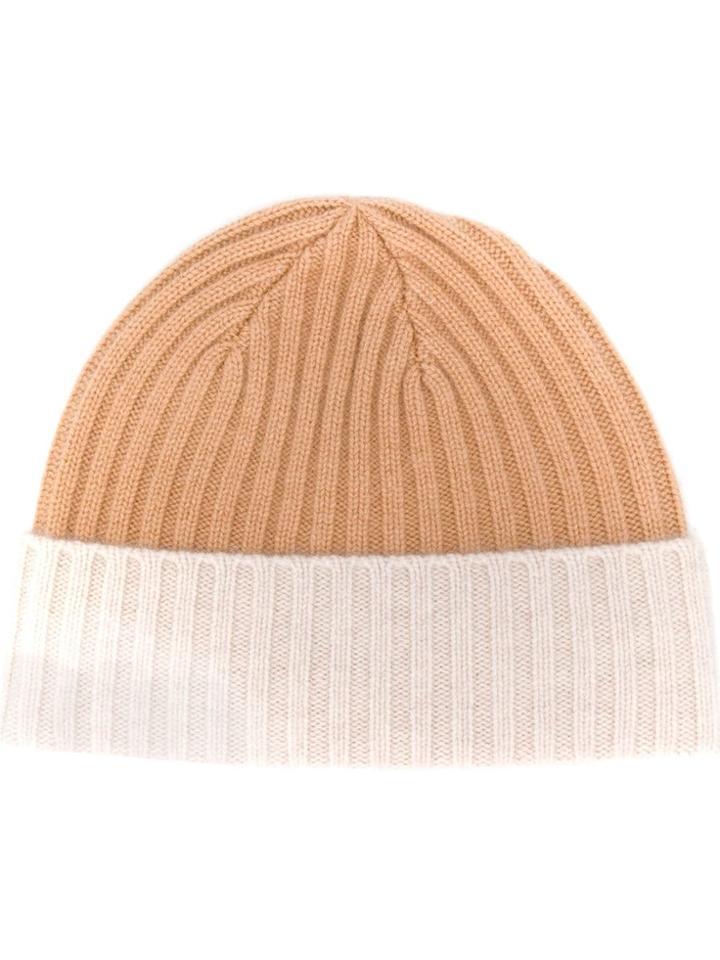 N.peal Ribbed Knit Hat - Neutrals
