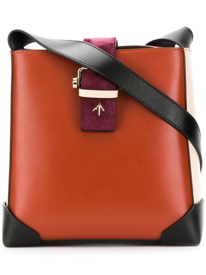 Manu Atelier Trapeze Shoulder Bag - Brown