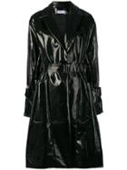 John Elliott Latex-styled Trenchcoat - Black