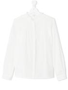 Les Coyotes De Paris - Band Collar Shirt - Kids - Cotton/linen/flax - 16 Yrs, White