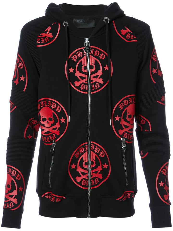 Philipp Plein - Skull Print Hoody - Men - Cotton - L, Black, Cotton