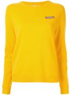 Chinti & Parker Embroidered Patch Jumper - Yellow