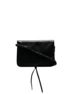 Jil Sander Black Tangle Leather Shoulder Bag
