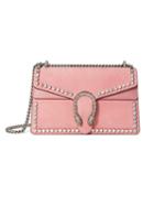 Gucci Pink Dionysus Crystal Suede Shoulder Bag