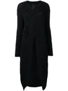 Thom Krom Destroyed Effect Cardigan - Black