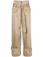 Alexis Vicente Straight-leg Trousers - Brown