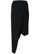 Lost & Found Ria Dunn Asymmetric Fitted Skirt - Black
