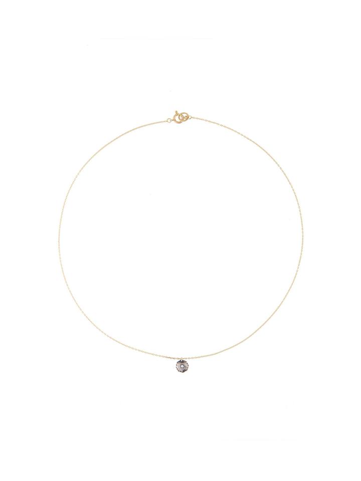 Hum Floral Pendant Necklace - Metallic