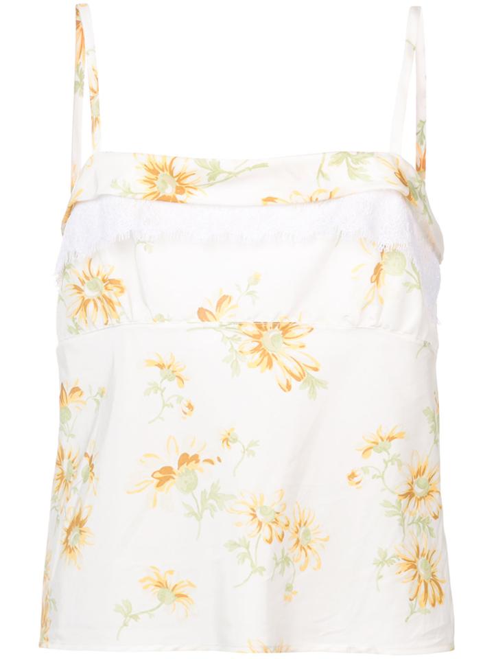 Brock Collection Floral Print Top - White