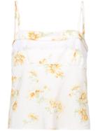 Brock Collection Floral Print Top - White
